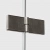 NEW TRENDY Drzwi wnękowe NESTA GUNMETAL BRUSHED 1D P 100x200 czyste 6mm Active Shield 2.0 D-0932A